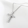 Aureline-Jewelry 1.17 Ct Lab Diamond Cross Necklace 18K Gold
