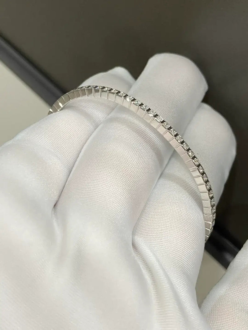 Aureline-Jewelry Full Round Lab Grown Diamond Bangle