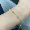 Aureline-Jewelry Each 0.3-carat Lab-Grown Diamond Bezel Setting 6 Stones Bracelet