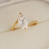 Aureline-Jewelry 1.9 Carat Marquise Lab Diamond Ring 18K Gold