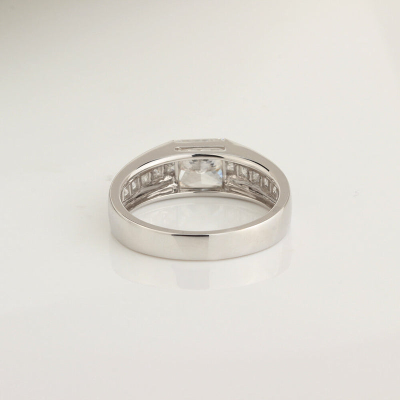 Aureline-Jewelry Princess Cut Lab Diamond Men's Engagement Ring 14K Gold