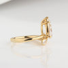 Aureline-Jewelry 3 Carat Pear Lab Diamond Ring 14K Gold