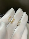 Aureline-Jewelry 1.36ctw Double Lab Diamond Hoop Earrings, Round & Princess Cut