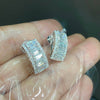 Aureline-Jewelry Emerald Cut Lab Diamond Clip-On Earrings
