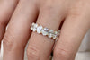 Aureline-Jewelry 4 CTW 21 Stones Oval Lab-Grown Diamond Band Ring
