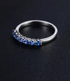 Aureline-Jewelry NOZBO 18K Gold 7-Stone Sapphire Band Ring