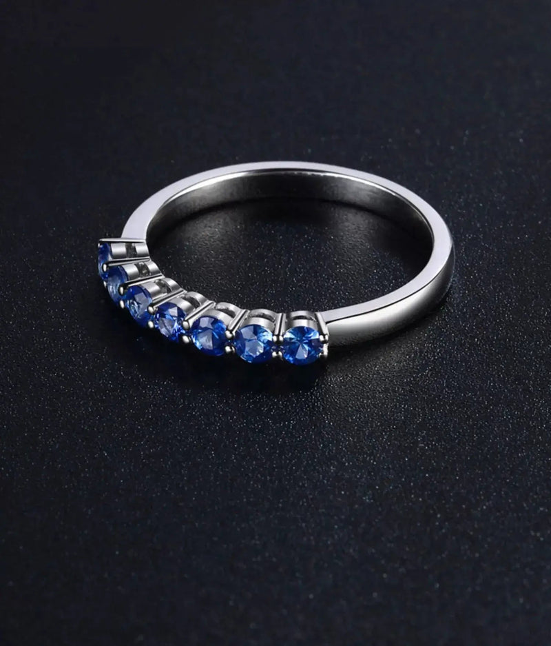 Aureline-Jewelry NOZBO 18K Gold 7-Stone Sapphire Band Ring