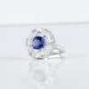 Aureline-Jewelry Lab-Grown Ruby Ring with White Sapphire 14k Gold