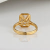 Aureline-Jewelry 4 Carat Lab Diamond Radiant Bezel Ring 14K Gold
