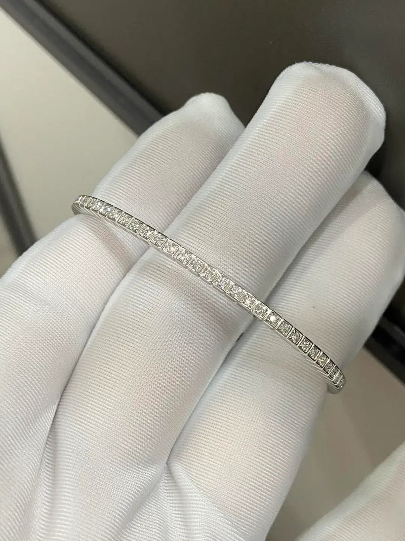 Aureline-Jewelry Full Round Lab Grown Diamond Bangle