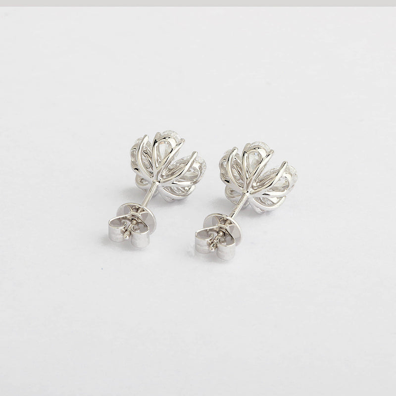 Aureline-Jewelry Blossom Lab-Grown Diamond Studs Earrings (1.50 Ct. Tw.)