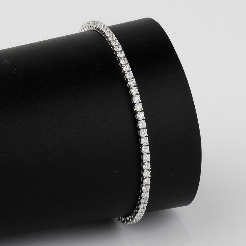 Aureline-Jewelry Lab Diamond Tennis Bracelet In 925 Silver(2.2 Ct. Tw.)