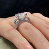Aureline-Jewelry Luxurious 10 Carat Cushion Cut Lab Diamond Knot Ring