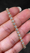 Aureline-Jewelry Each 0.1-carat Lab Grown Diamond Bezel Set Stackable Tennis Bracelet