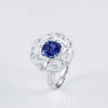 Aureline-Jewelry Lab-Grown Ruby Ring with White Sapphire 14k Gold