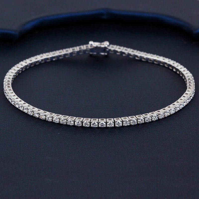 Aureline-Jewelry Lab Diamond Tennis Bracelet In 925 Silver(2.2 Ct. Tw.)