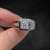 Aureline-Jewelry Round Cut Lab Grown Diamond Men's Engagement Wedding Ring