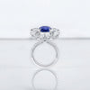 Aureline-Jewelry Lab-Grown Ruby Ring with White Sapphire 14k Gold