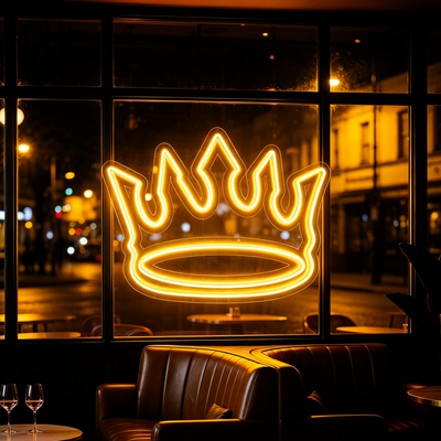 IDEASHOW-King Crown Neon Sign Multiple Color Options