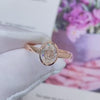 Aureline-Jewelry 1 CT Oval Lab Grown Diamond Engagement Ring Bezel Set Modern Beauty