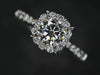 Aureline-Jewelry 0.5 Carat Round Brilliant Cut Lab Grown Diamond Halo Engagement Ring
