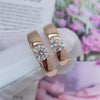 Aureline-Jewelry 2 Carat Lab Diamonds Couple Wedding Bands Set 18K Gold