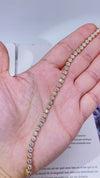 Aureline-Jewelry Each 0.1-carat Lab Grown Diamond Bezel Set Stackable Tennis Bracelet