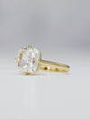 Aureline-Jewelry 5 Carat Cushion Cut Lab Diamond Ring 14K Gold
