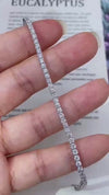 Aureline-Jewelry Each 0.05-carat Round Lab Grown Diamond Tennis Bracelet