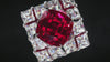 Aureline-Jewelry Lab-Grown Ruby/Emerald and Diamond Ring with White Sapphire In 14k Gold