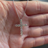 Aureline-Jewelry 1.17 Ct Lab Diamond Cross Necklace 18K Gold