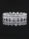 Aureline-Jewelry 4.75 CTW each Oval Cut Lab Grown Diamond Wedding Full Eternity Band