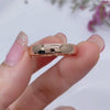 Aureline-Jewelry 18K Gold Wedding Bands Set with Lab Diamonds Couple Rings Set
