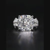 Aureline-Jewelry Luxurious 10 Carat Cushion Cut Lab Diamond Knot Ring