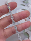 Aureline-Jewelry Each 0.5-carat 0.3-carat Oval and Round Lab Grown Diamond Tennis Bracelet