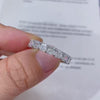 Aureline-Jewelry Half Asscher Cut Half Radiant Cut Lab Diamond Eternity Ring