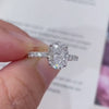 Aureline-Jewelry 1 CT Hidden Halo Oval Lab Diamond Engagement Ring