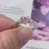 Aureline-Jewelry 0.5 Carat Fancy Pink Lab-Grown Diamond Three-Stone Engagement Ring