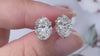 Aureline-Jewelry Oval Lab Grown Diamond Studs 6 Prong Earrings (4.13 Ct. Tw.)
