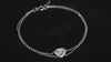 Aureline-Jewelry 0.5 Carat Heart-Shaped Lab-Grown Diamond Double-Chain Bracelet