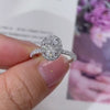 Aureline-Jewelry 1 CT Oval Lab Diamond Halo Engagement Ring