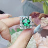 Aureline-Jewelry Lab-Grown Ruby/Emerald and Diamond Ring with White Sapphire In 14k Gold