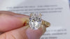 Aureline-Jewelry 3 Carat Oval Cut Lab Diamond Engagement Ring
