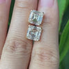 Aureline-Jewelry Asscher Cut Lab Grown Diamond Studs Earrings (6.00 Ct. Tw.)