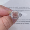Aureline-Jewelry Radiant Pink Lab Grown Diamond Double Halo Ring