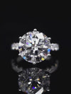 Aureline-Jewelry 8 carat Lab Diamond Pave Ring 18K Gold