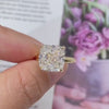 Aureline-Jewelry 7 Carat Cushion Cut Lab Grown Diamond Solitaire Ring