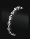 Aureline-Jewelry Each 0.5-carat 0.3-carat Oval and Round Lab Grown Diamond Tennis Bracelet
