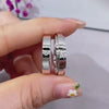 Aureline-Jewelry Simple Couple Wedding Bands Set with Lab Diamonds 18K Gold