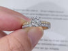 Aureline-Jewelry 1 Carat Round Cut Two Tone Lab Diamond Ring